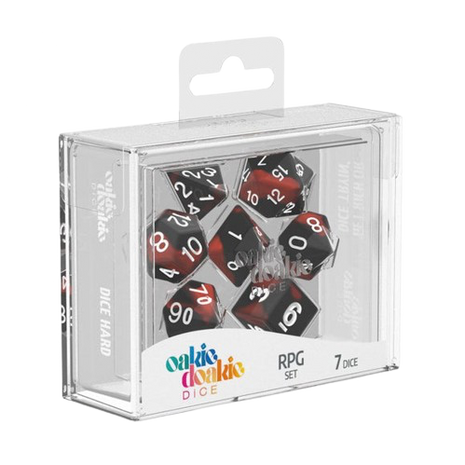 Oakie Doakie Dice - Glow in the Dark Lava RPG Dice Set