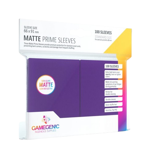 Gamegenic - Purple Matte Prime Sleeves (100)