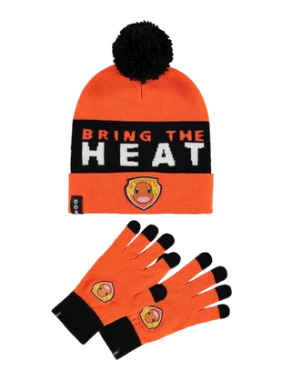 Pokemon - Charmander Beanie And Knitted Glove Gift Set