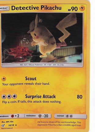 Detective Pikachu 10/18 (H)