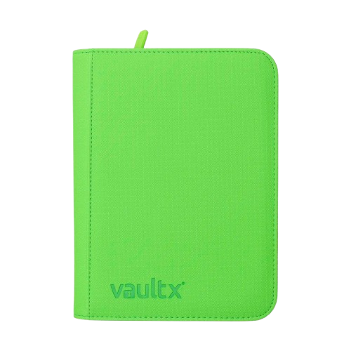 Vault X - Neon Green 4 Pocket Zip Binder