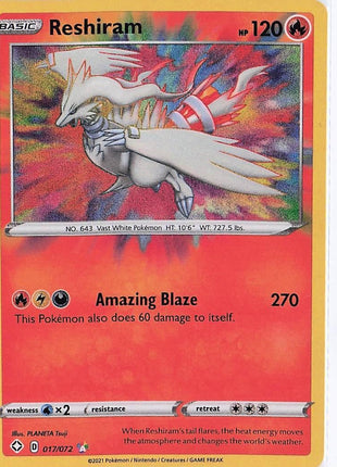 Reshiram 017/072 (H)