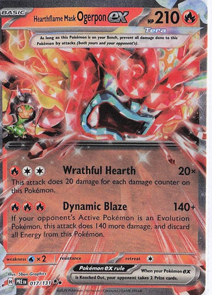 Hearthflame Mask Ogerpon ex 017/131