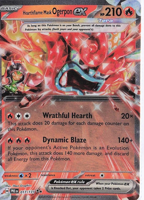 Hearthflame Mask Ogerpon ex 017/131