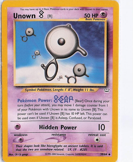 Unown B 39/64