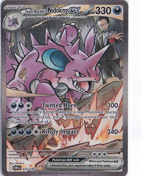 Team Rocket’s Nidoking ex 233/182