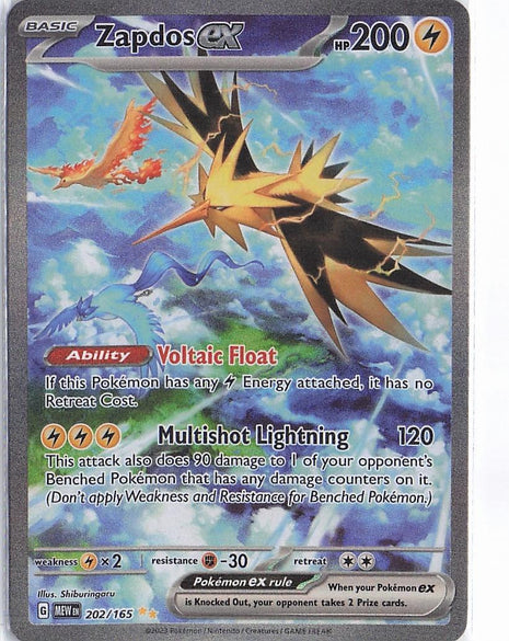 Zapdos ex 202/165