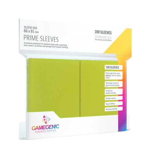 Gamegenic - Lime Prime Standard Sleeves (100)