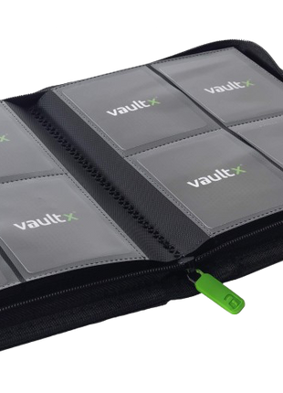 Vault X - Red 4 Pocket Zip Binder