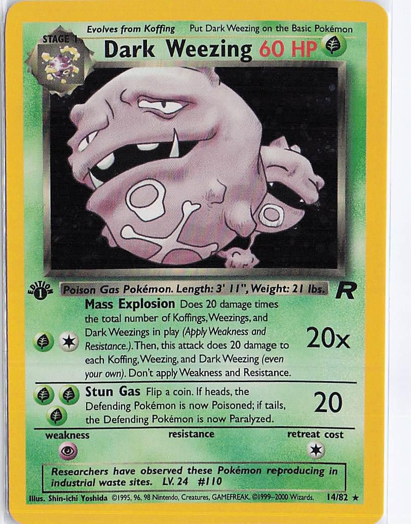 Dark Weezing 14/82 (1st)(H)