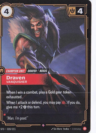 Draven, Vanquisher 020/221