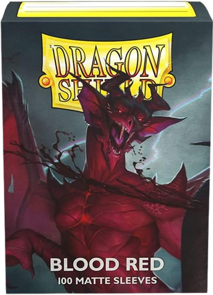 Dragon Shield - Matte Blood Red Sleeves (100)