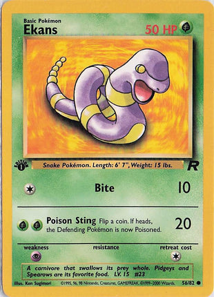 Ekans 56/82 (1st)