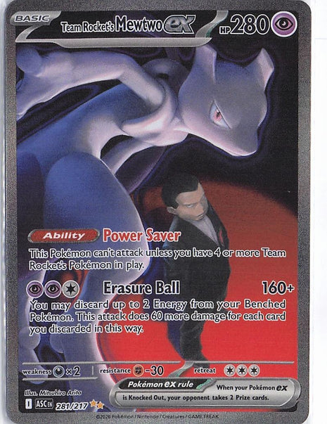 Team Rocket’s Mewtwo ex 281/217