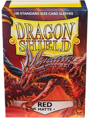 Dragon Shield - Matte Red Sleeves (100)