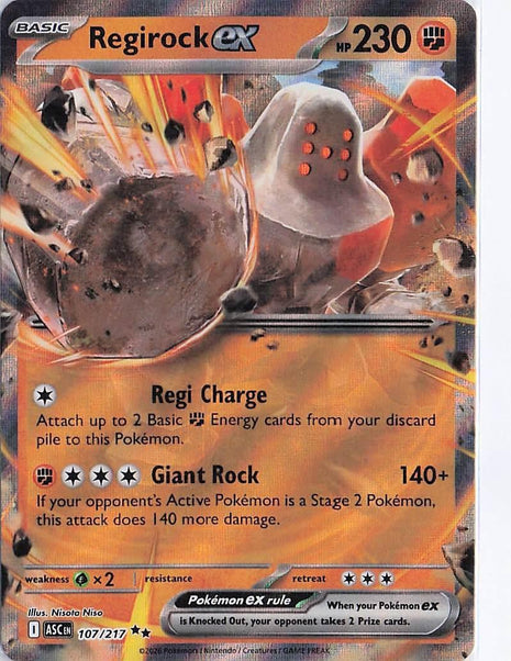 Regirock ex 107/217