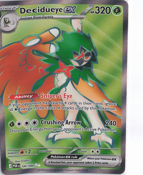 Decidueye ex 100/088