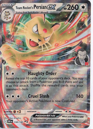 Team Rocket's Persian ex 150/182