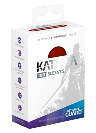 Ultimate Guard - Red Katana Sleeves (100)
