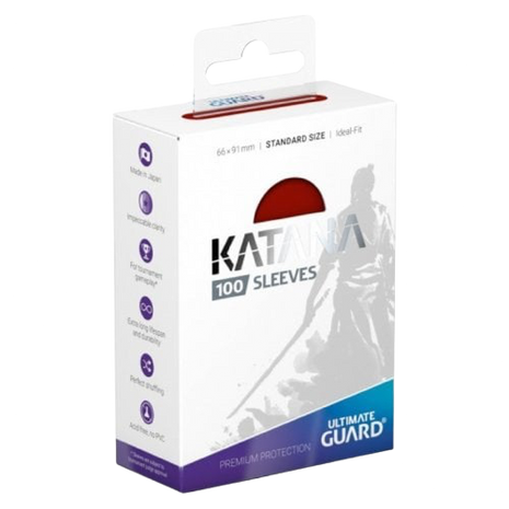 Ultimate Guard - Red Katana Sleeves (100)