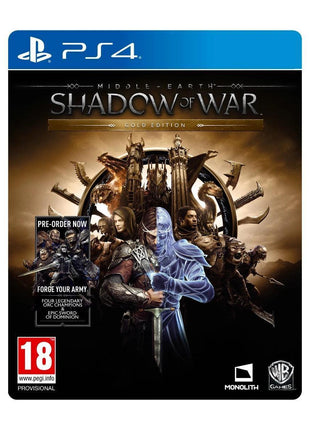 Middle Earth Shadow of War Gold Edition (PS4) - Preowned