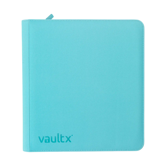 Vault X - Pastel Blue 12 Pocket Zip Binder