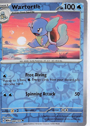 Wartortle 008/165 (RH)