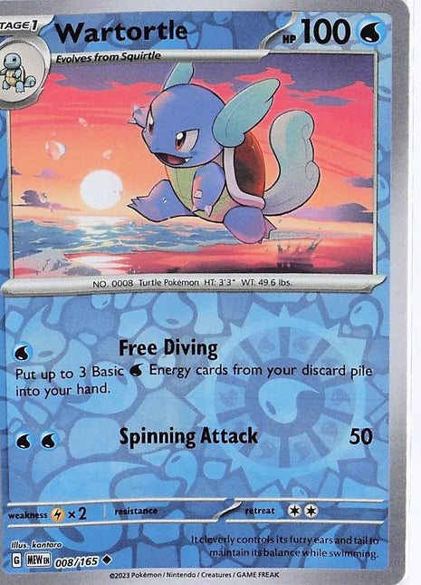 Wartortle 008/165 (RH)