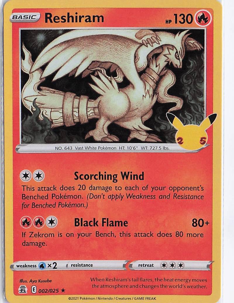 Reshiram 002/025 (H)