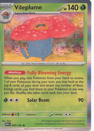 Vileplume 045/165 (H)