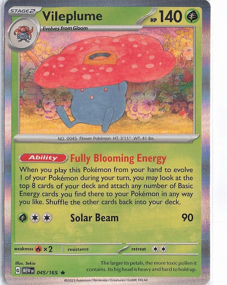 Vileplume 045/165 (H)