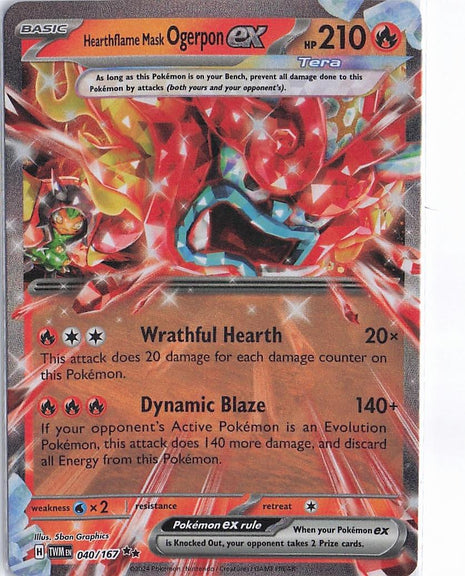 Hearthflame Mask Ogerpon ex 040/167