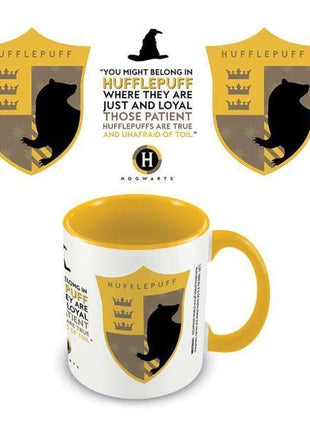 Harry Potter - Hufflepuff House Pride Coloured Inner and Handle Ceramic Mug