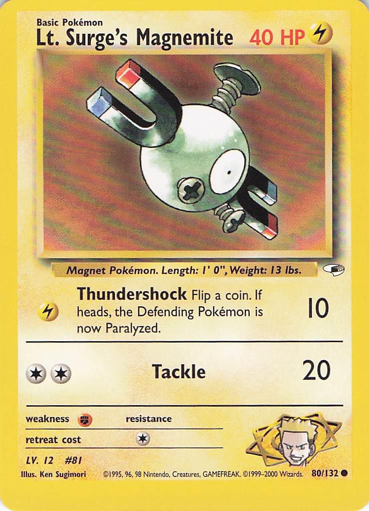 Lt Surge’s Magnemite 80/132