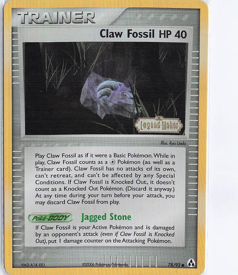 Claw Fossil HP 40 78/92 (H)(S)
