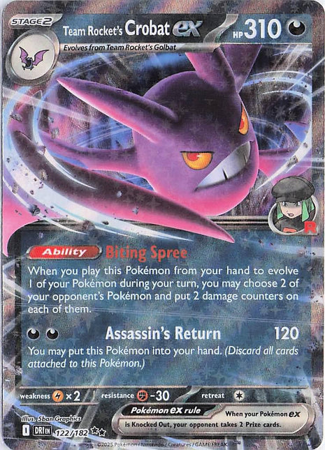 Team Rocket’s Crobat ex 122/182