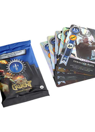 The Witcher - Gwent: The Legendary Card Game - Legendary Ballad Heroes Faction Foil Cards
