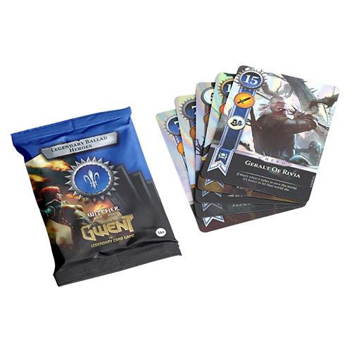 The Witcher - Gwent: The Legendary Card Game - Legendary Ballad Heroes Faction Foil Cards
