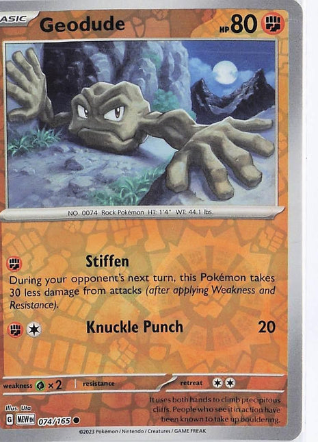 Geodude 074/165 (RH)
