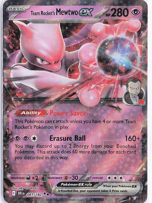Team Rocket’s Mewtwo ex 081/182