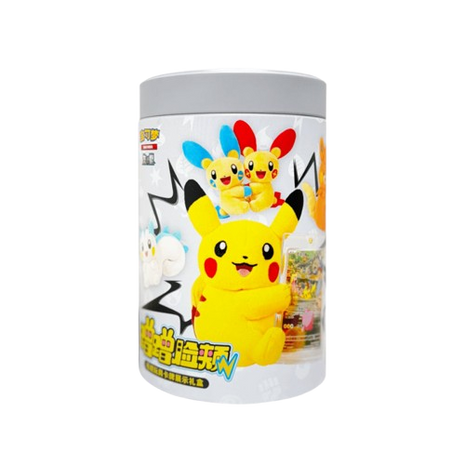 Pokemon - Chinese Nuzzle Cheeks Mystery Plush & Card Tin