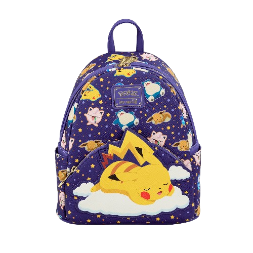 Loungefly - Sleeping Pikachu And Friends Mini Backpack