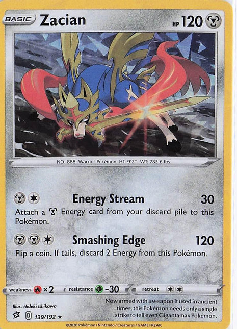Zacian 139/192 (H)