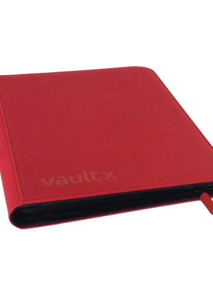 Vault X - Red 9 Pocket Zip Binder