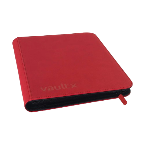 Vault X - Red 9 Pocket Zip Binder