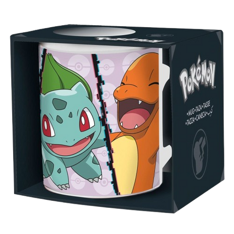 Pokemon - Charmander, Bulbasaur, Squirtle And Pikachu Mug