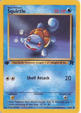 Squirtle 68/82 (1st) (D)