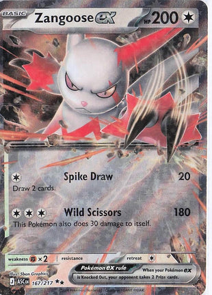 Zangoose ex 167/217