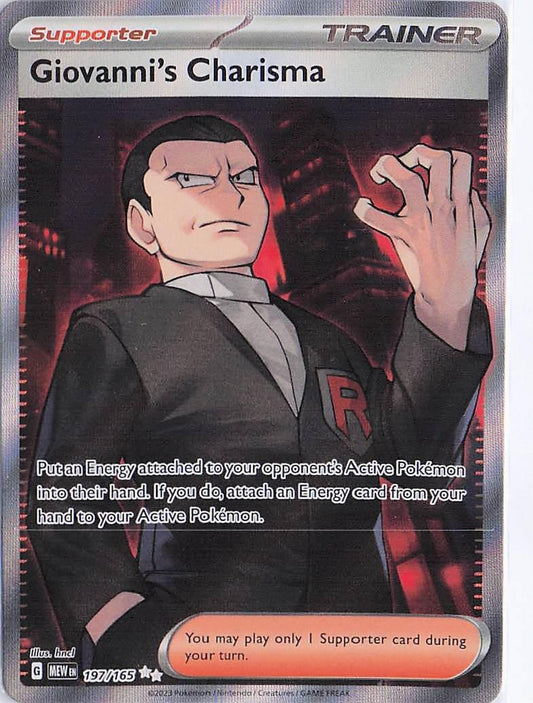 Giovanni’s Charisma 197/165