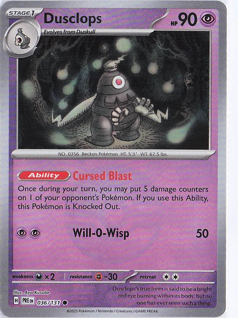 Dusclops 036/131 (Pokeball)